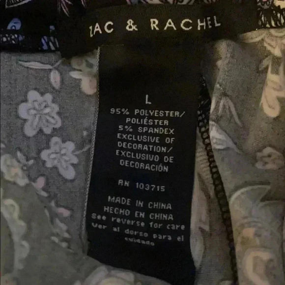 🆕Zac & Rachel Multi-Prints Wide Leg Palazo Pants L🆕 - Picture 7 of 12